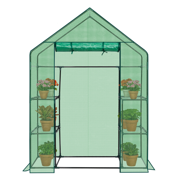 Mini Walk-In Greenhouse with 4 Shelves