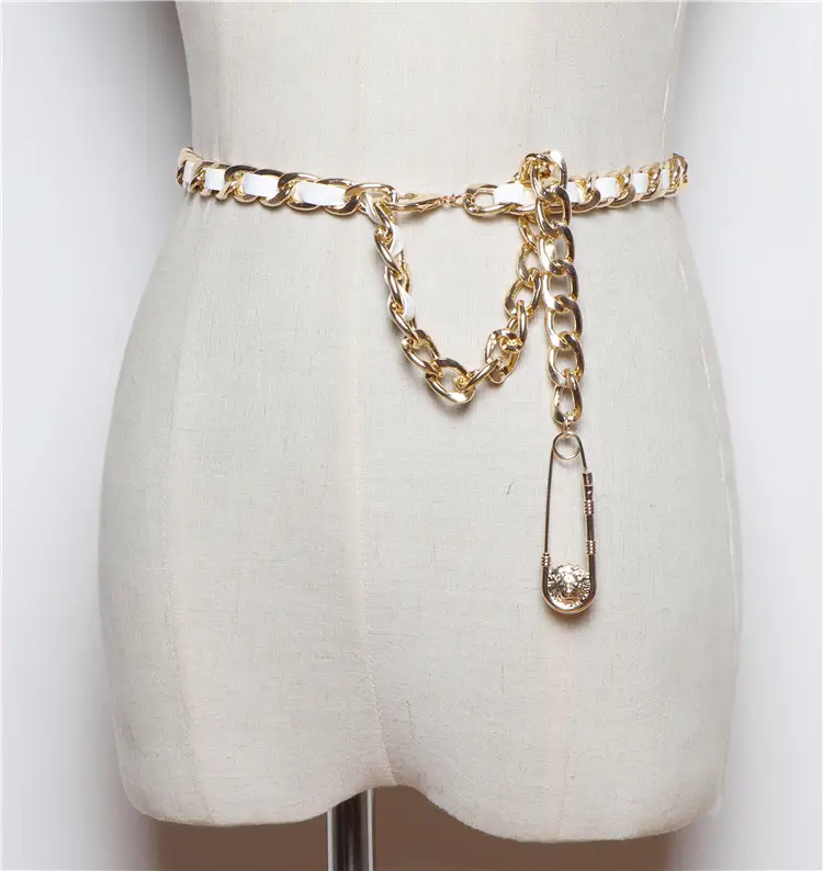 Women's Metal Braided Belt Waist Chain