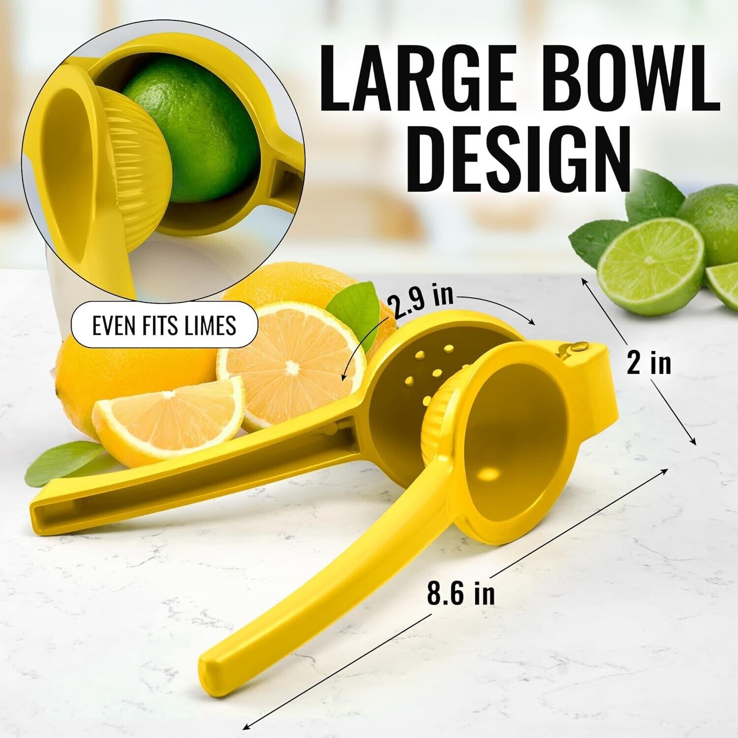 Citrus Juicer Press Tool Lemon Squeezer for Extracting the Most Juice Possible by KT Deals. Kitchen Metal Lemon Squeezer - Handheld Lemon Juicer Squeezer - Easy to Use Citrus Juicer - Manual Press. GET EVERY LAST DROP OF JUICE: Our lemon squeezer won’t wa