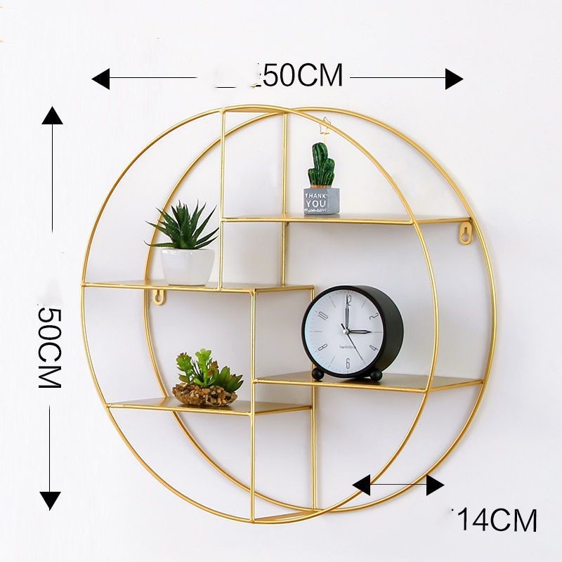 Metal Wall Shelf, Round and Hexagonal, picture 2 of 12