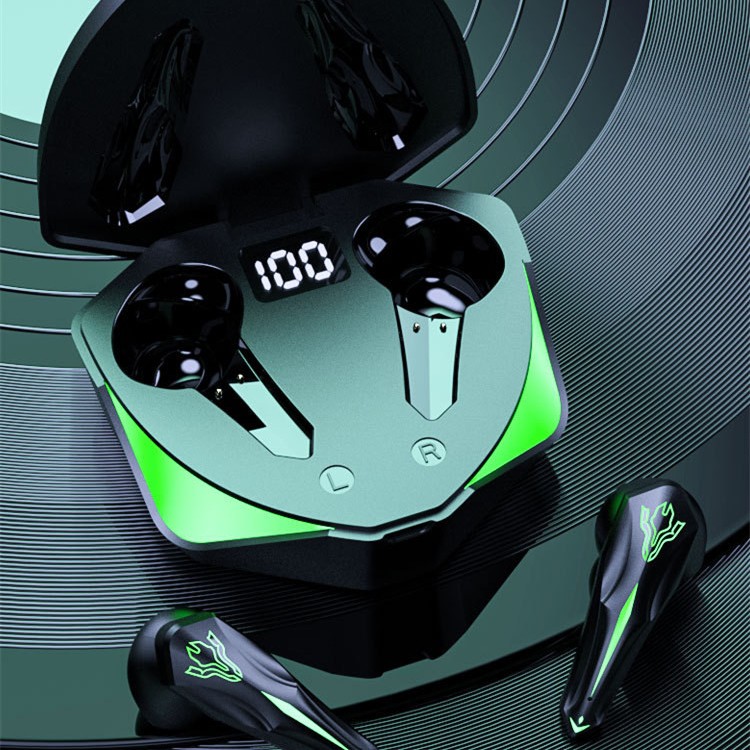 Video Game Black Technology Semi In Ear Motion Noise Reduction Digital Display Wireless Bluetooth Headset
