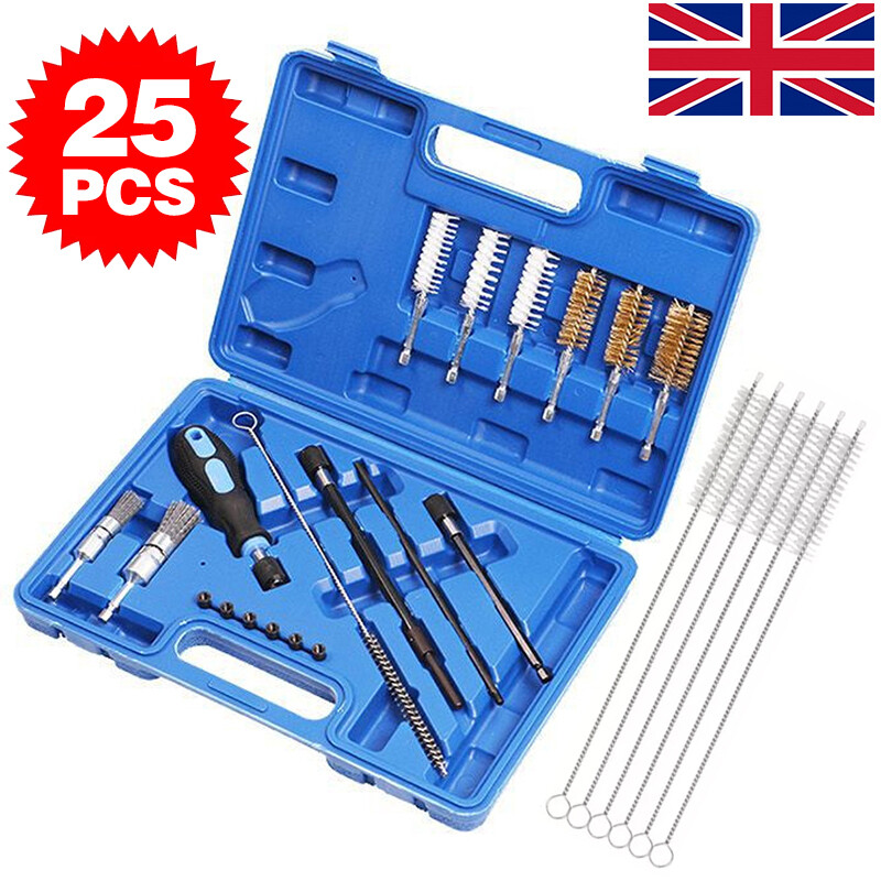 25PCS D Iesel Injector Seat Cleaning Brush Tool Engine Injectors Cleaner Kit — image 10