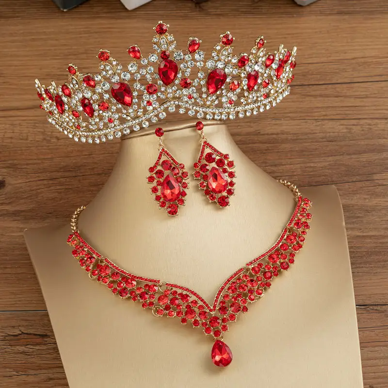 Alloy Diamond-studded Eight-character Crown Bridal Wedding Hair Accessories