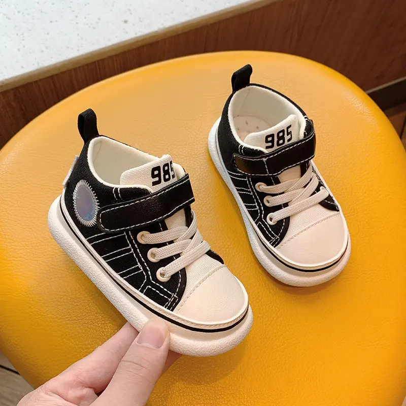 Children's High Top Velcro Canvas Sneakers