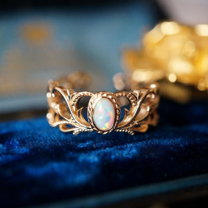 Title 5, Fashion Personality Opal Ring Female