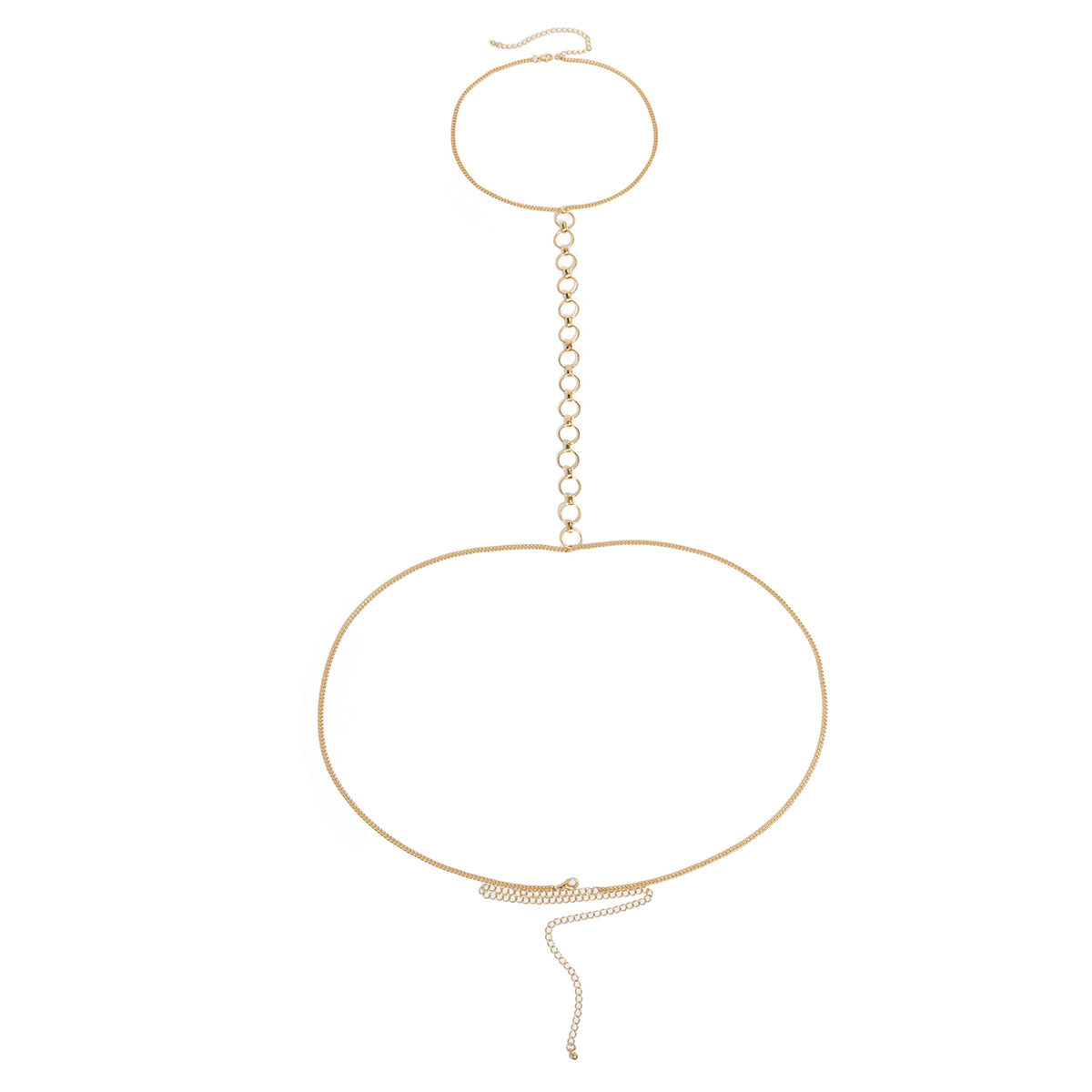 Title 2, Runde Ringkette Halskette One Body Chain Damen