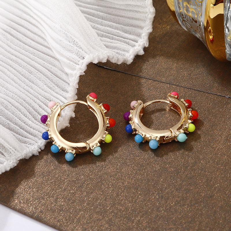 Personalized Cute Acrylic Small Ball Earrings