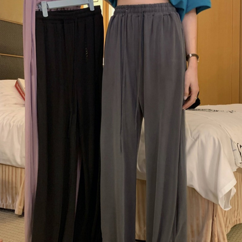 Title 6, All-match High Waist Slim Wide Leg Hose zum Wis...