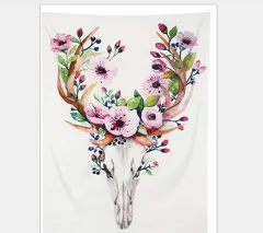 Nordic Flamingo Background Wall Hanging Bed Headboard Wall Hanging Room Tapestry - 150X230Cm Thick - View 1
