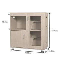 Guinea Pig Cage, 4 Tiers Hamster Cage Wooden With Lockers - Wood - View 1