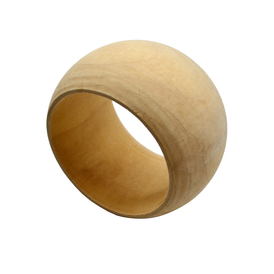 Vintage Log Wooden Tire Width 5 Cm Wide Lacquer Art Bracelet