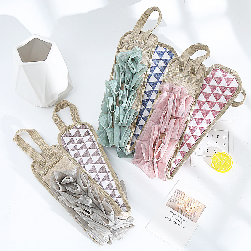 Double-sided Bath Towel With Strong Pull Back Strip