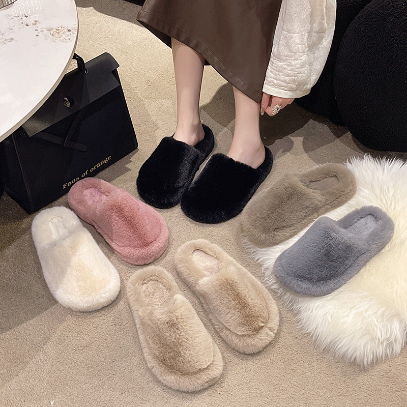 Women Home Slippers Winter Warm Shoes With 3cm Heel — image 4 of 12