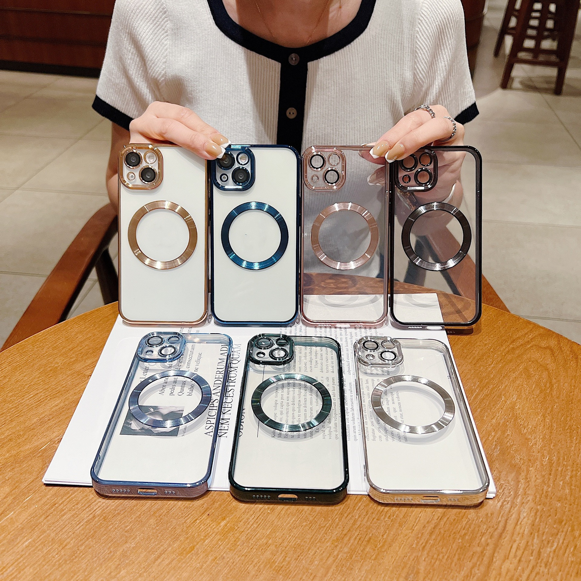 Electroplating Magnetic Transparent Soft Shell Protective Cover - Image 7