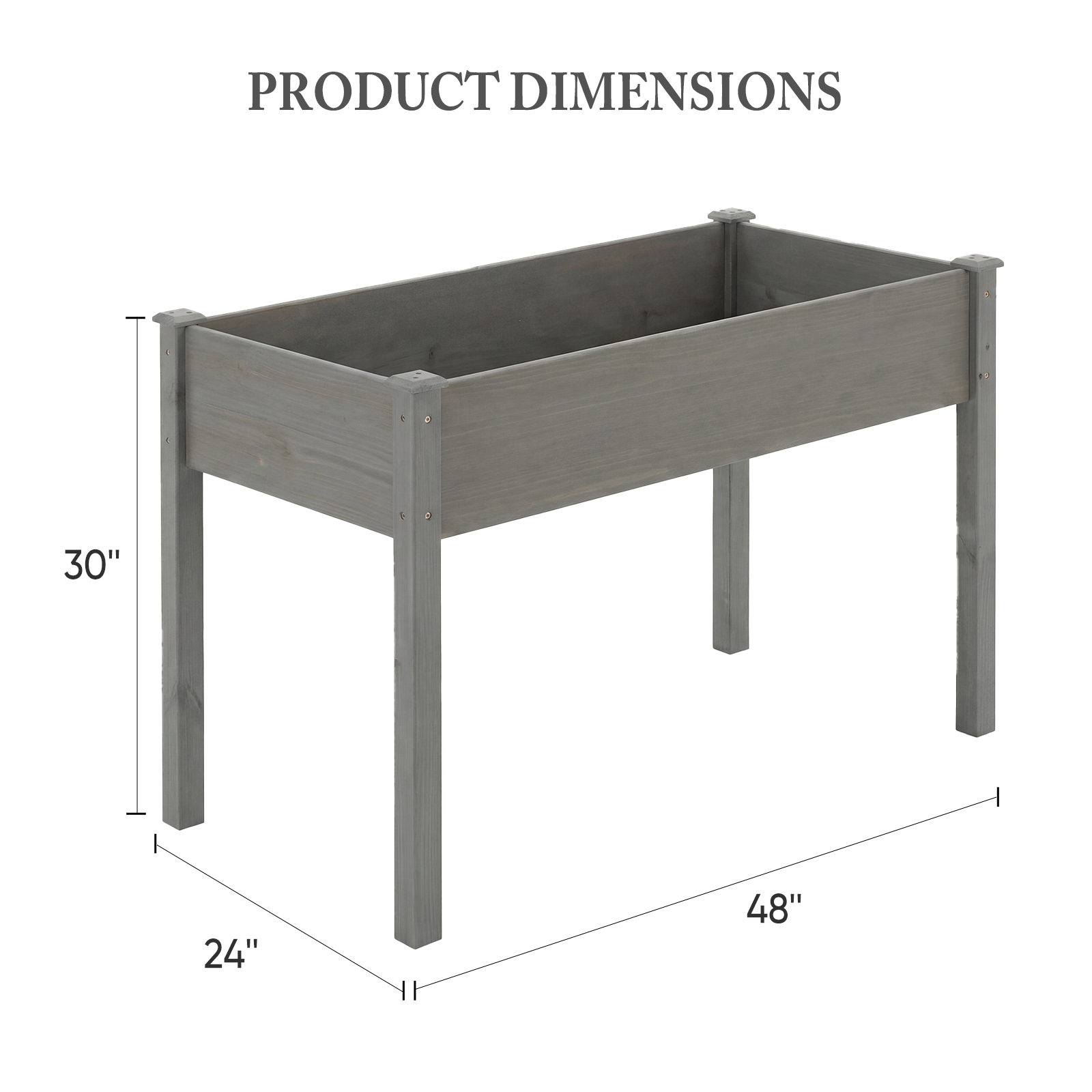 A Legged Elevated Flower Pot, An Outdoor Planting Box With Padding, Used For Growing Herbs, Flowers And Vegetables