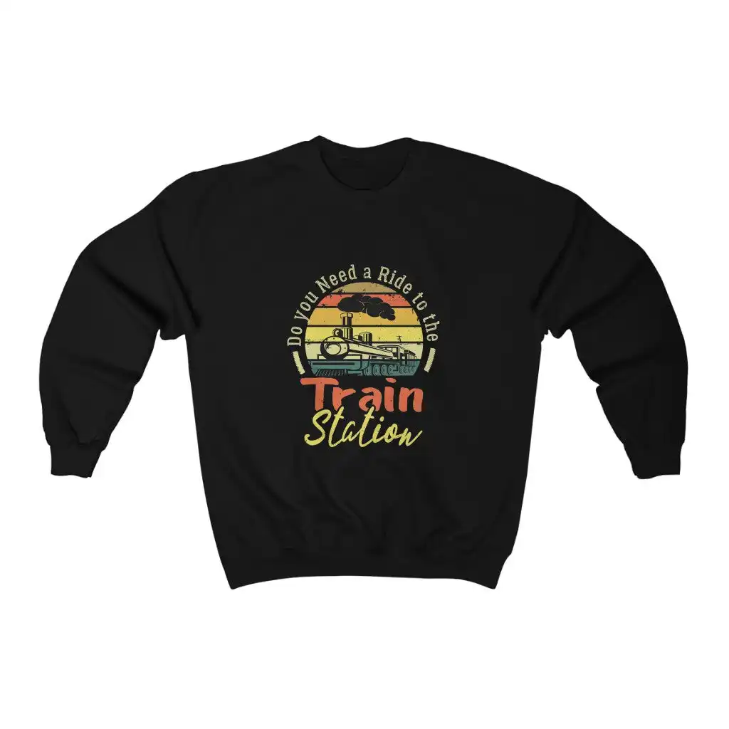 Do You Need To Take The Train Unisex Black Hoodie