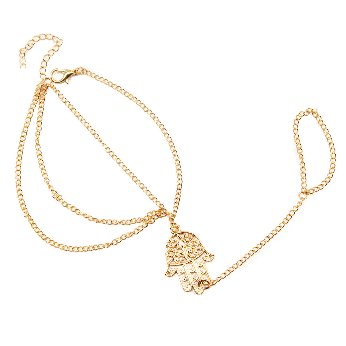 Bergamot Tassel Chain Attach Finger Bracelet Wholesale