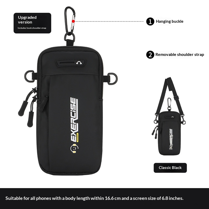 Bandă de mână pentru telefon, geantă unisex cu curea transversală pentru telefon, sport și fitness