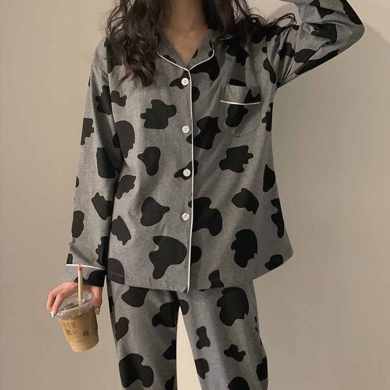 Women's Cardigan Long Sleeved Trousers Wear Household Clothes Outside
