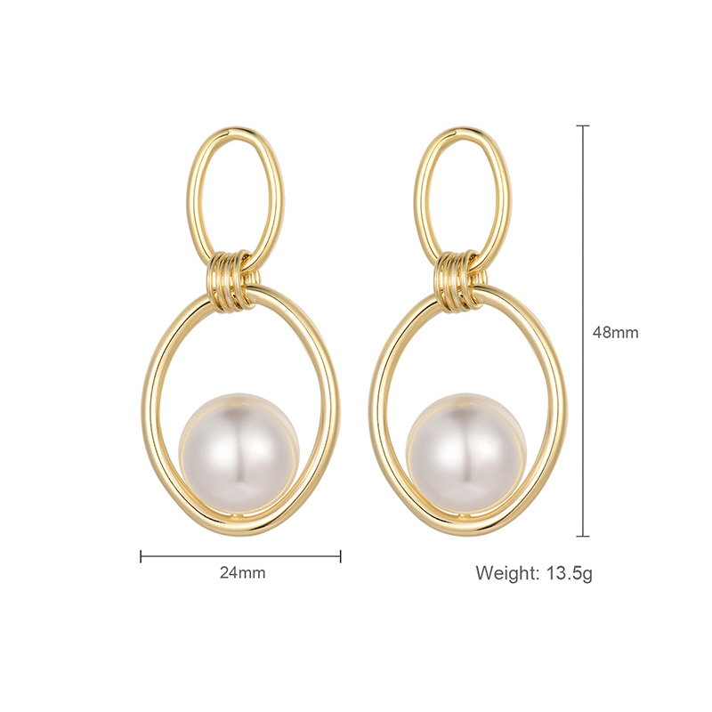 European And American Design Fashion Pearl Earrings Earrings Simple