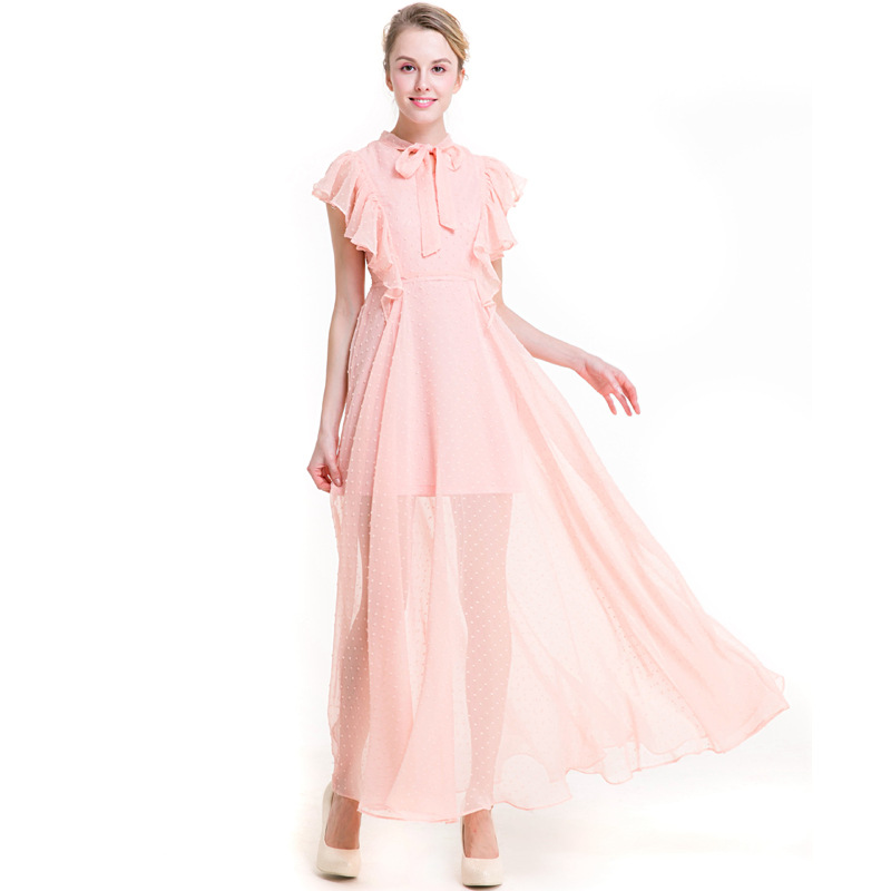Sleeveless Chiffon Long Dress, picture 9 of 9