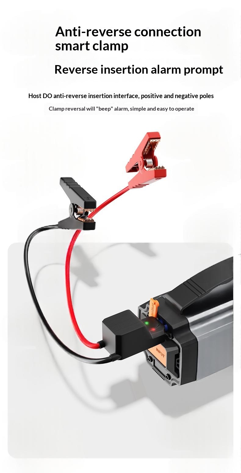 3-in-1 Portable Cordless Car Starter & Tire Inflator Multifunctional Emergency Vehicle Tool 3