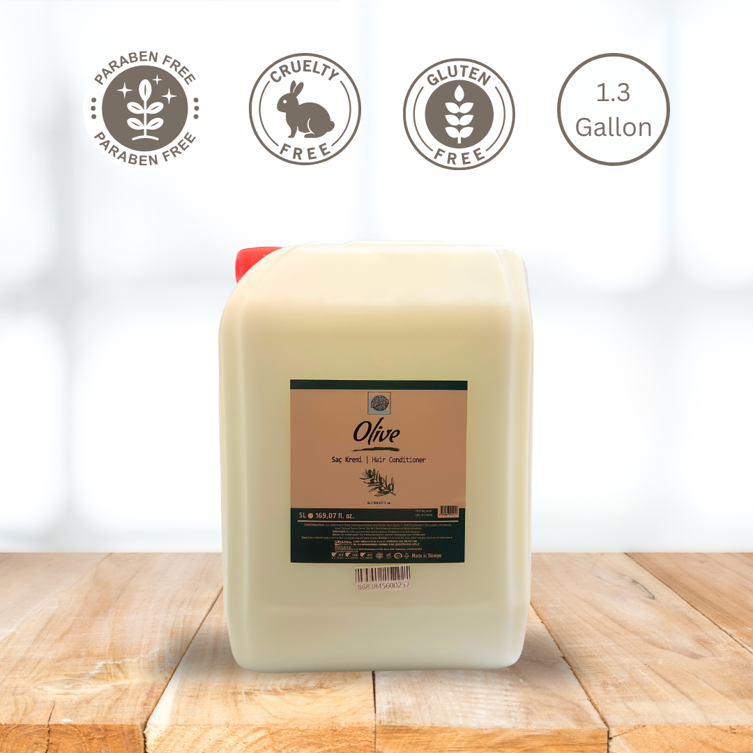 Roomsium Olive Hair Conditioner - 1.3 Gallon - Paraben Free - Gluten Free - Cruelty Free - Bulk Refill For Hotels Spas & Salons — foto 4
