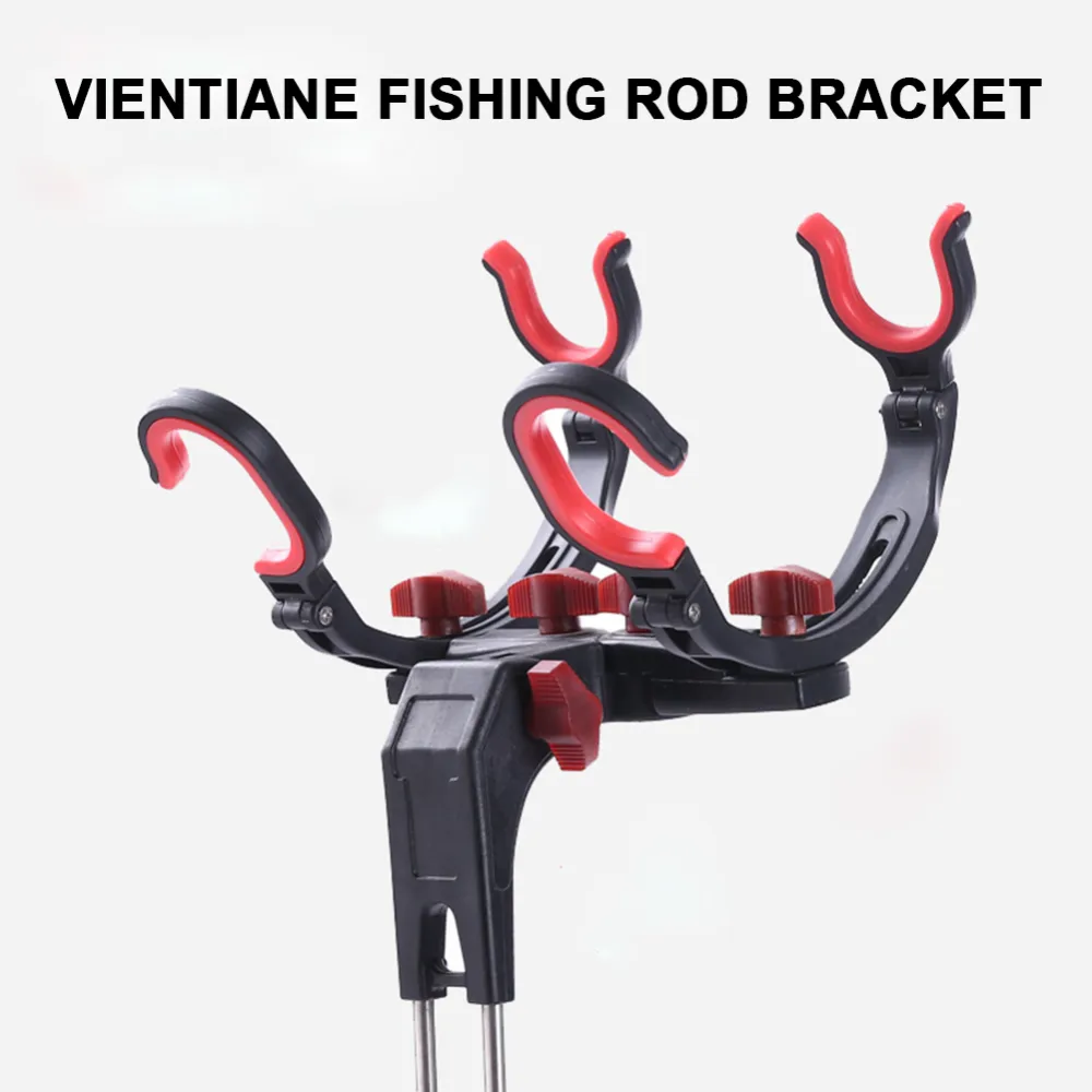 360 Degree Adjustable Fishing Pole Holder Universal Foldable Bracket