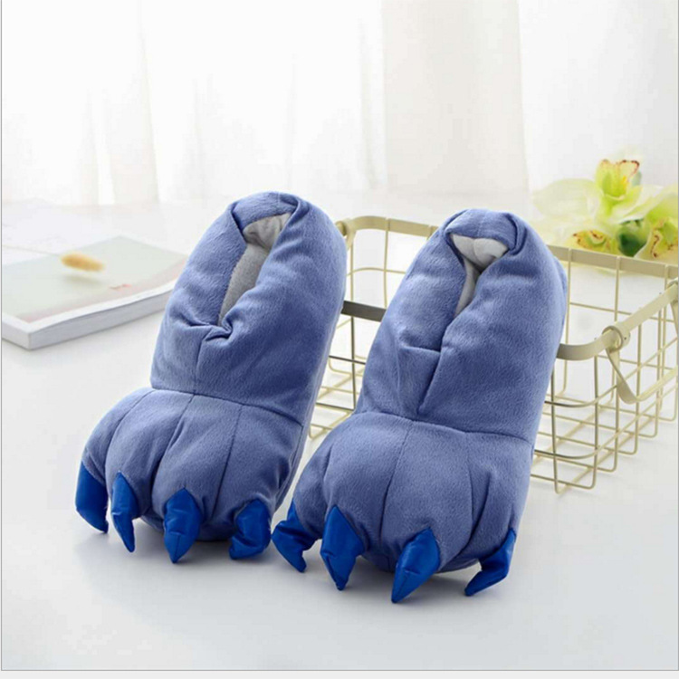 Title 4, Coral Super Soft Fleece Dinosaur Claw Shoes