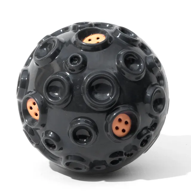 Dog Toy Ball For Aggressive Chewers Interactive Dog Ball Toy With Magical Squeaky Sound Durable Elastic Rubber Pet Chew Toys For Small Medium Large... Black - Shop at LoveMi