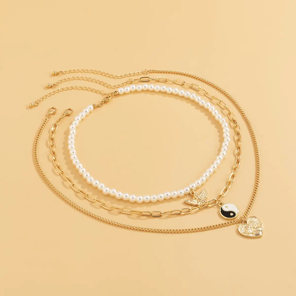 European And American Jewelry Punk Imitation Pearl Beads