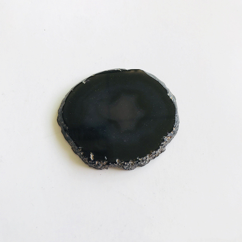 Agate Stone Mobile Phone Airbag Holder Lazy Stent Irregular Agate Stone Piece Holder Black - Shop at LoveMi