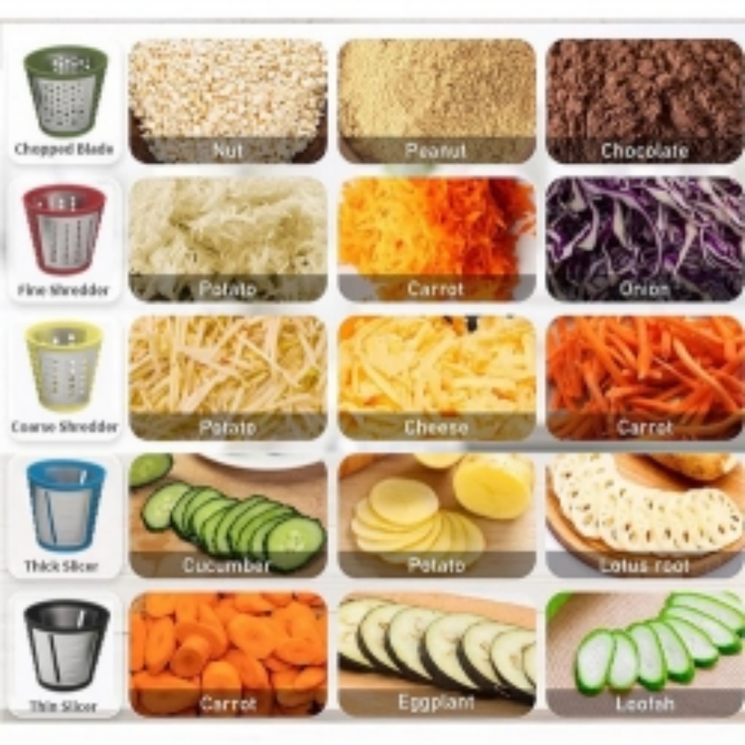 1 0 0W Electric Grater Vegetable Food Rotary Drum Grater Chopper Slicer MAX CUT 9