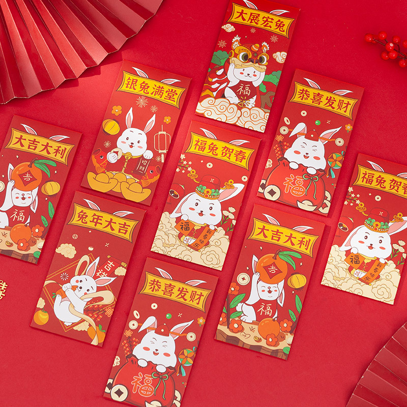 Chinese New Year High Grade Gold Stamping Red Packet 3