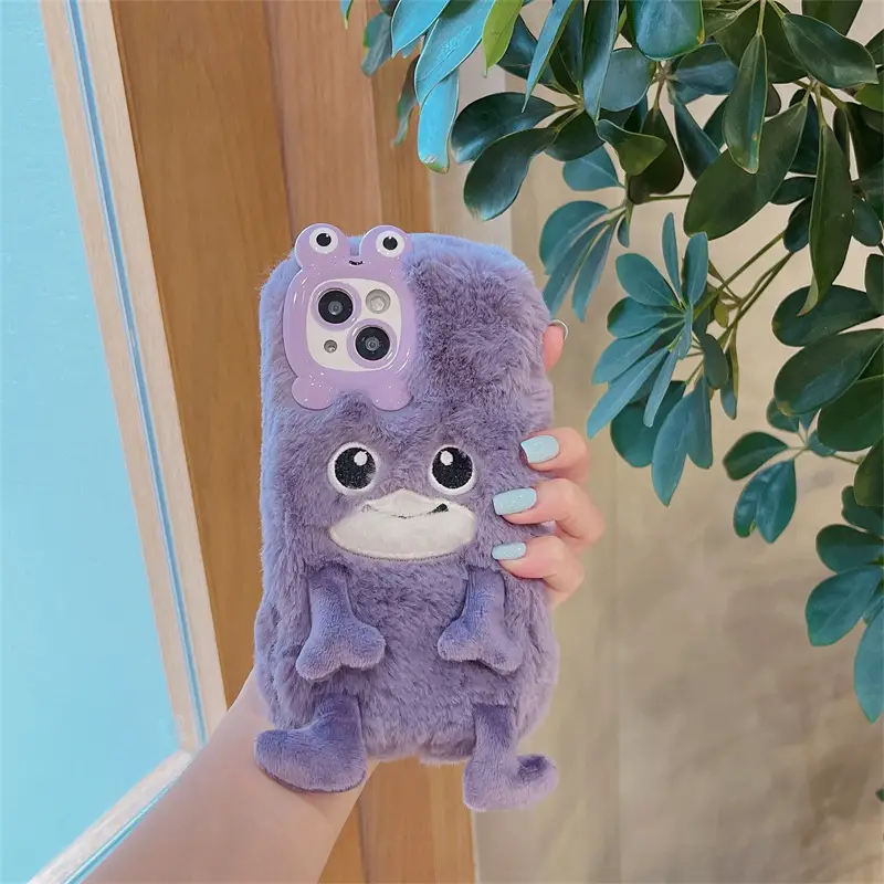 Cute Plush Small Size In Purple Phone Case