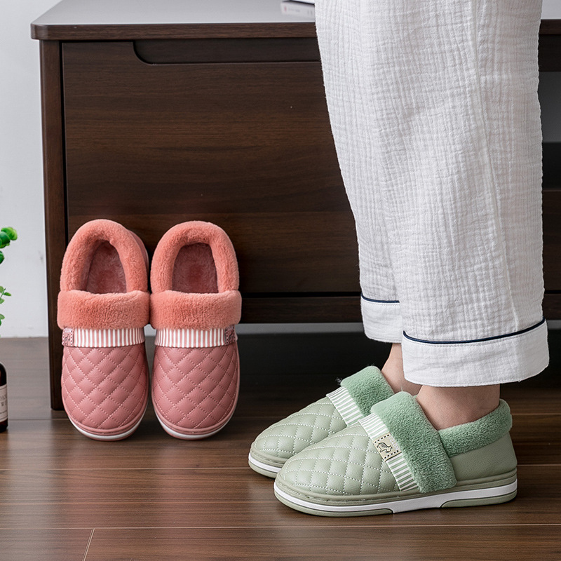 Waterproof Moon Cotton Slippers Women Bag With Autumn And Winter