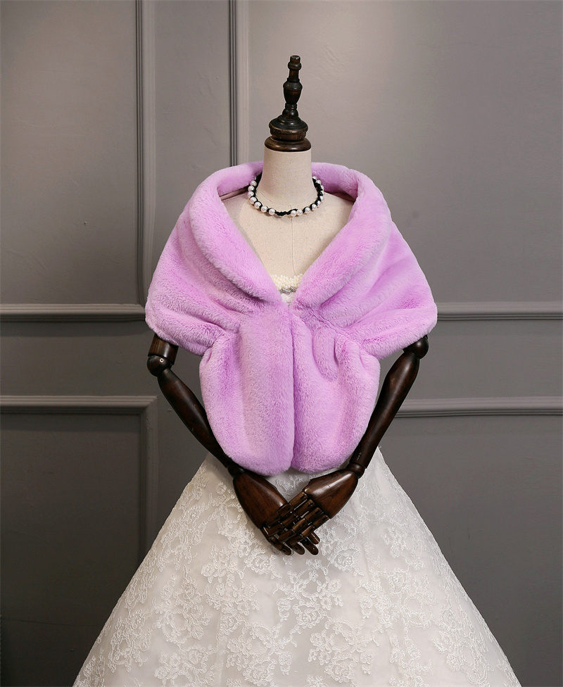 Women's Faux Fur Shawl Waistcoat Cloak