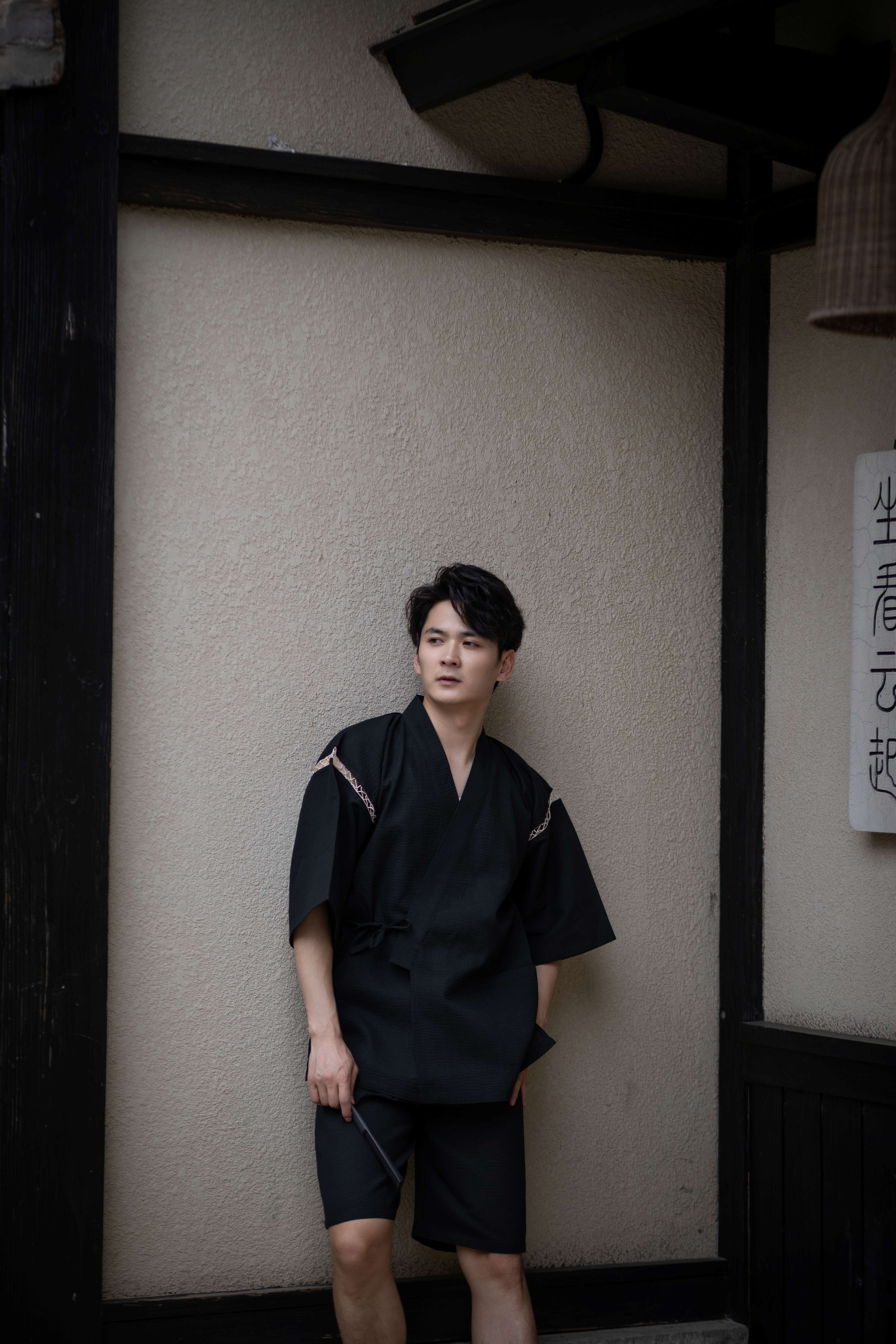 Japanese Jinbei, Cotton Short-Sleeve Set, Traditional Japanese Kimono Homewear Pajamas, Hot Spring & Summer Festival Novelty Outfit