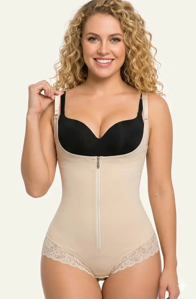 Women's Fajas Colombianas Shapewear Postpartum Tummy Control Body Shaper Butt Lifter Bodysuit