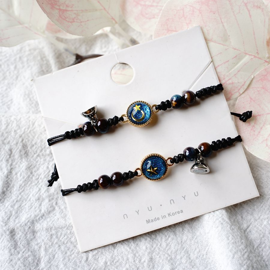 Stars Moons And Planets Bracelets Popular All-match Magnetic Clasp