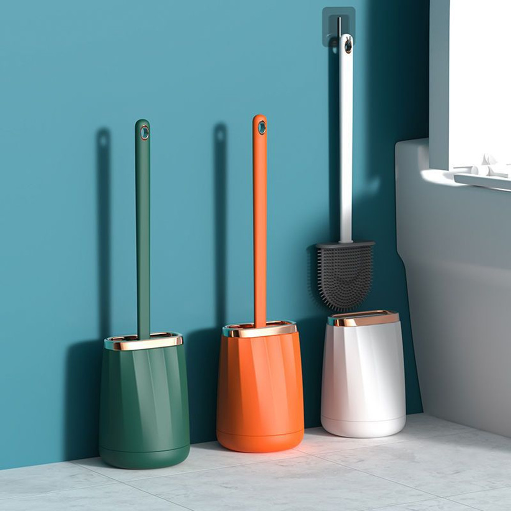 Silicone Toilet Brush Wall Hanging Home Without Dead Ends