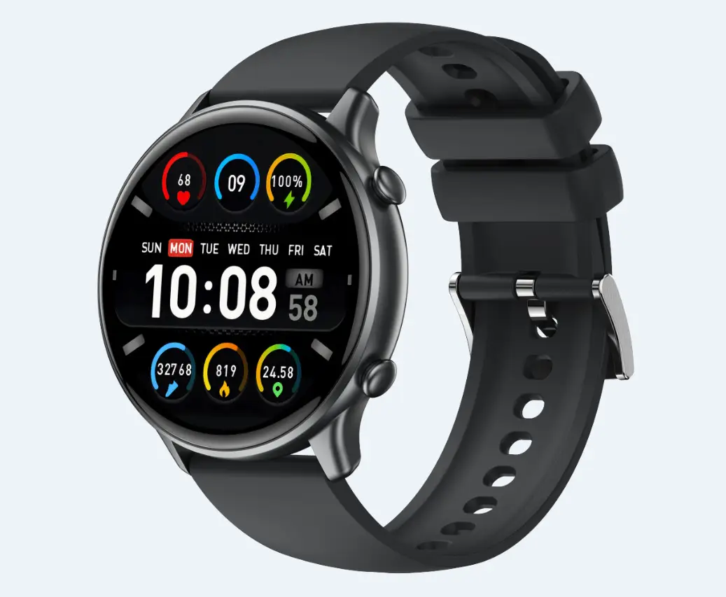 Smart Sports Watch Round Full Touch Screen Heart Rate Sleep Health Monitor IP68 Waterproof