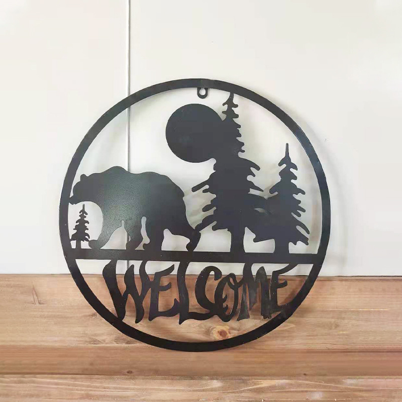 Modern Home Living Room Bedroom Wrought Iron Wall Hanging Decoration Crafts