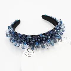 European And American Baroque Headband - Blue - View 1