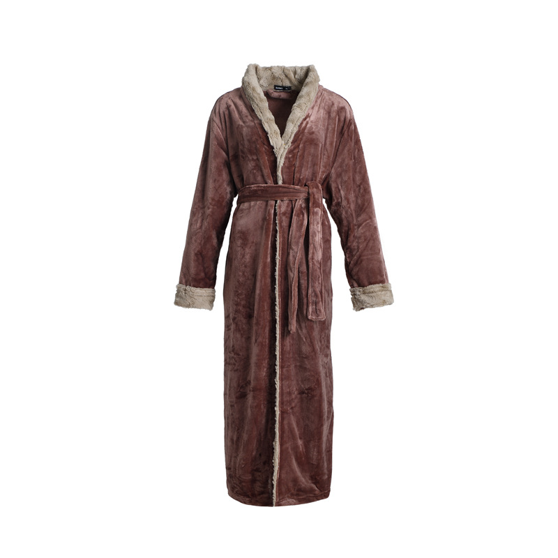 Title 2, New Couple Extended Flannel Bathrobe