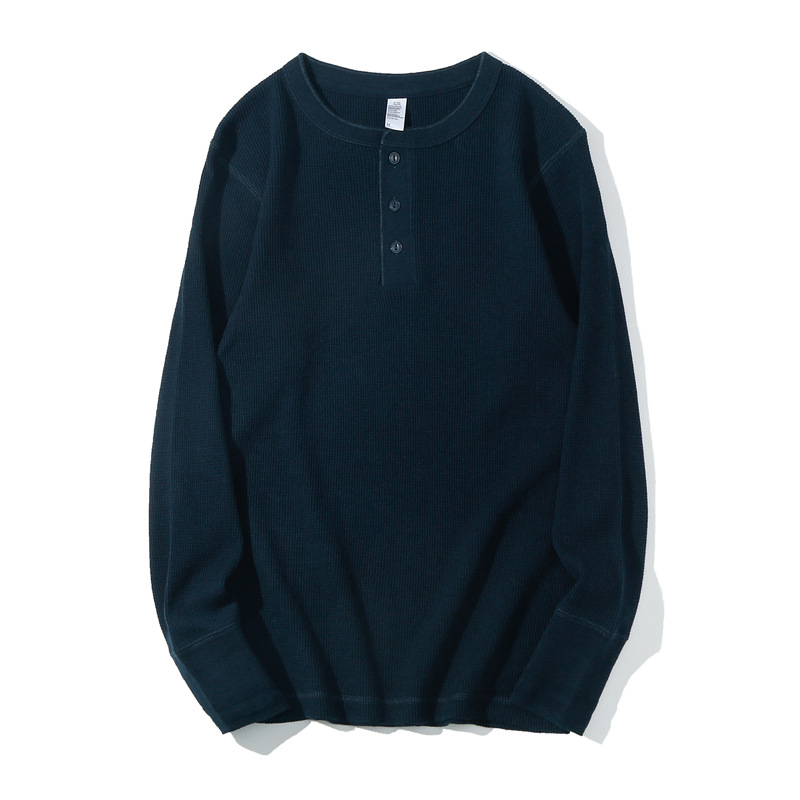 Solid Color Slim Men's Long-sleeved T-shirt