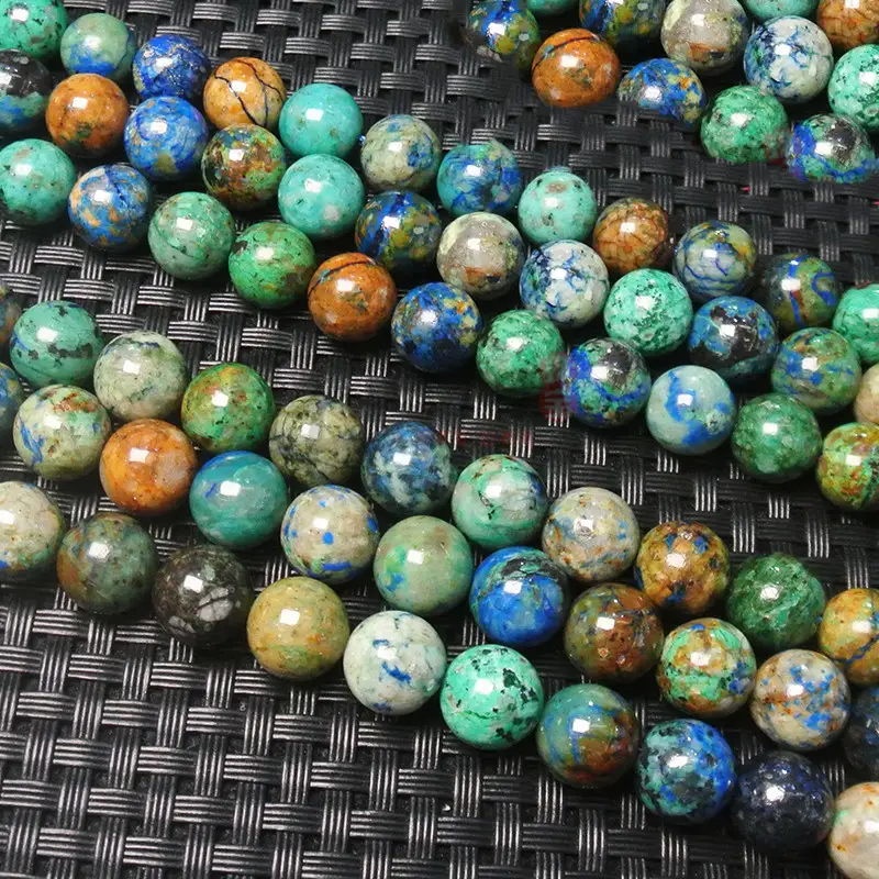 Natural Phoenix Stone Loose Beads Handmade Semi-finished Necklace