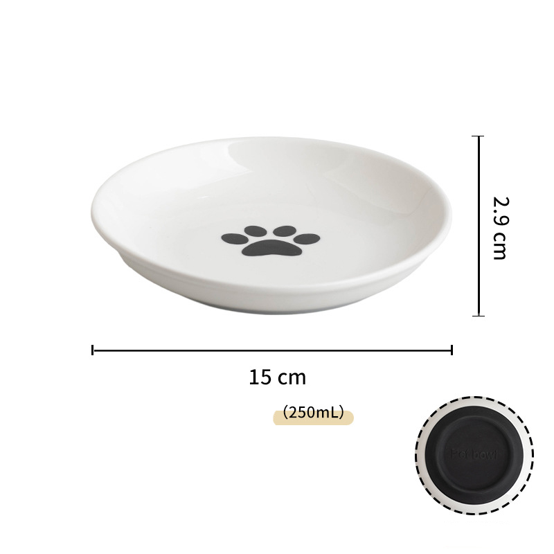 Paw print plate black