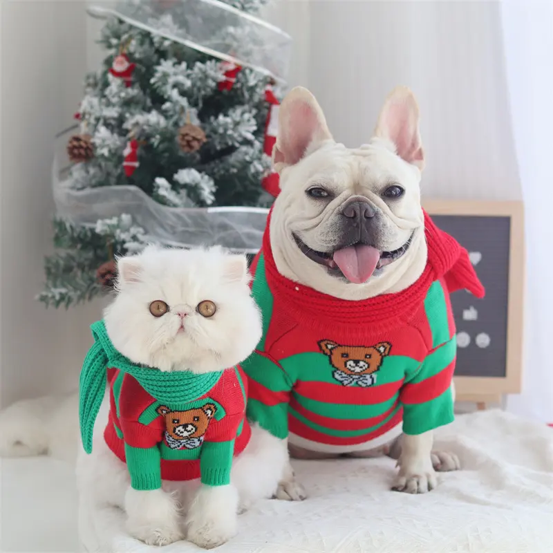 Christmas Knitted Sweater for Pet Dog Cotton
