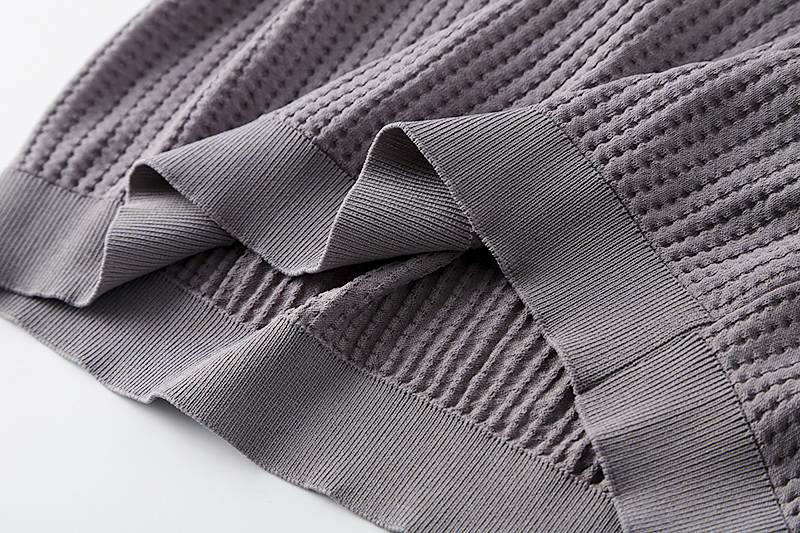 Knitted Cold Ice Silk Lightweight Breathable Elastic Short Sleeves